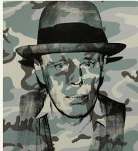 Portrait of Joseph Beuys: JOSEPH BEUYS IN MEMORIAM, screenprint by Andy Warhol